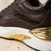 ÖZARI - Öİ025 MARCOMEN GOLD DETAYLI KROKO DESENLİ DANA DERİ AYAKKABI