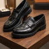 ÖZARI - S433 EVA TABAN KROKO DESENLİ ANTİK AYAKKABI
