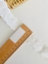 1 Metre Eni 2.5 Cm Beyaz Renk Güpür Fisto