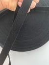 1 Metre Eni 2 cm Pamuklu Siyah Kolon