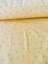1 Metre Eni 240 Cm Hardal Sarısı Hindiba Desenli %100 Pamuklu Kumaş