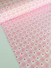 1 Metre Eni 240 Cm Pembe Kalp Desenli %100 Pamuklu Kumaş