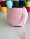5 Metre Eni 1 Cm Pamuklu Pembe Biye