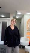 Standart beden acı kahve yansımalı siyah trençkot