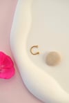 316 L Çelik Burun Piercingi Zirkon Taşlı Smiley Yarım Halka Piercing