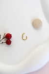 316 L Çelik Düz Çelik Halka Piercing 1 mm Kalınlık Tragus Helix Kıkırdak Lob Forward Helix