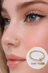 316 L Çelik Mini Toplu Halka Burun Piercing 10 mm