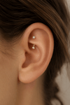 316L Çelik Zirkon Taşlı Kaş ve Rook Piercing