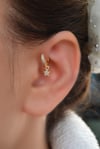 6 mm Yıldızlı Halka Piercing Forward Helix Tragus Kıkırdak Helix Yıldız Piercing
