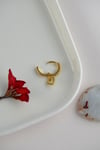 8 mm Kalpli Charm Halka Piercing – Gümüş & Gold | Helix, Kıkırdak, Lob Uyumlu