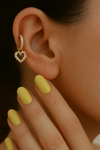 8 mm Kalpli Charm Halka Piercing – Gümüş & Gold | Helix, Kıkırdak, Lob Uyumlu