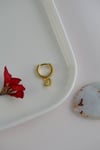 8 mm Kalpli Charm Halka Piercing – Gümüş & Gold | Helix, Kıkırdak, Lob Uyumlu