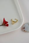 8 mm Kelebek Charm Halka Piercing – Gold & Gümüş | Helix, Kıkırdak, Lob Uyumlu