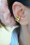 Antik Bohem Sıkıştırmalı Earcuff | Deliksiz Kıkırdak Küpesi | Rodyum Kaplama Çelik