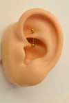 Düz Çelik Rook Piercing Daith Helix Kaş Göbek Lob Uyumlu Piercing