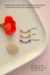 Düz Çelik Rook Piercing Daith Helix Kaş Göbek Lob Uyumlu Piercing