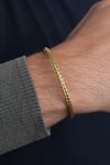 Halka Kelepçe Hasır Örgü Çelik Bileklik Unisex Çelik Hasır