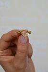 Kalpli Göğüs Piercingi | 316L Çelik 13 mm