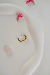 Kelebek Figürlü Halka Piercing 10 mm – Zirkon Taşlı Helix & Kıkırdak Piercing, Minimal Gold