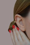 Mini Pul Sallantılı Halka Piercing 6 mm Tragus Forward Helix Kıkırdak Piercing