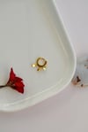 Mini Pul Sallantılı Halka Piercing 6 mm Tragus Forward Helix Kıkırdak Piercing