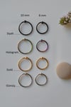 Mini Top Detaylı Çelik Halka Burun Piercing (8 mm)