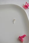 Minimal Çiçek Hızma Renkli Taşlı Burun Piercing