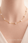 Minimal İnci Kolye 45 cm Zincir Kolye