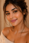 Pembe Taşlı Yarım Halka Piercing 316L Çelik Burun Hızması Helix Tragus