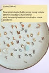 Renkli Nazar Boncuklu Harfli Çelik Halhal