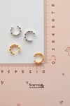 Sıra Yıldızlı Earcuff Sıkıştırma Kıkırdak Küpesi Yıldızlı