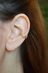 Sıra Yıldızlı Earcuff Sıkıştırma Kıkırdak Küpesi Yıldızlı