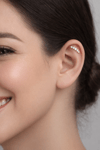 Sıralı Taşlı Helix Piercing Kıkırdak Tragus Lob Conch Piercing Taş Detaylı