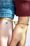 Unisex Çelik Mıknatıslı Kalp Sevgili Bilekliği İkili Çift Bilekliği Best Friends Ataç Zincirli