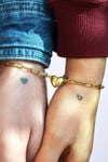 Unisex Çelik Mıknatıslı Kalp Sevgili Bilekliği İkili Çift Bilekliği Best Friends Ataç Zincirli