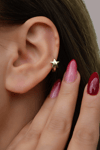 Yıldız Figürlü Halka Helix Piercing – 8 mm (Tek Adet)