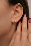 Yıldız Figürlü Halka Helix Piercing – 8 mm (Tek Adet)