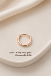 Zirkon Taşlı İnce Halka Conch Piercing – Gold & Gümüş | Rodyum Kaplama | Tekli