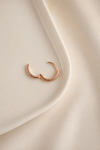 Zirkon Taşlı İnce Halka Conch Piercing – Gold & Gümüş | Rodyum Kaplama | Tekli