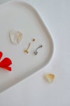 Zirkon Taşlı Kalp Rook Piercing
