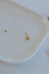 Zirkon Taşlı Kuzey Yıldızı Rook Piercing Çelik Bar 1 mm