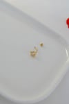 Zirkon Taşlı Yıldız Rook Piercing Çelik Bar 1 mm