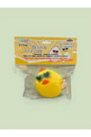 Gözlüklü Ördek Çok Sevimli Squishy Stres Oyuncağı Yumuşacık Jel Beyaz 8 Cm