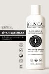 hbo clinical dökülme karşıtı, siyah sarımsak & kafein tuzsuz şampuan 500 ml