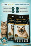 Marsilya Sabun Kokulu İnce Taneli Ultra Topaklaşan Tozsuz Premium Kedi Kumu 2x 10 Lt.