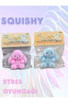 Tavşan Sukuşi Squishy Stres Oyuncağı Yumuşacık Jel 8 Cm