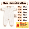 Bebek & Çocuk Sevimli Ayıcık Desenli 2.5 Tog Elyaf Dolgulu Fermuarlı Uyku Tulumu