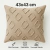 43x43 Premium Dokulu Kırlent Kılıfı – Yumuşak Dokulu, Gizli Fermuarlı, Dekoratif Yastık Kılıfı