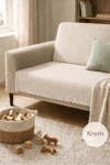 Koltuk Örtüsü 175X215 cm – Kaymaz Şönil Kumaş, Yıkanabilir Çekyat & Kanepe Örtüsü (Bej / Krem / Taş / Gri / Vizon)