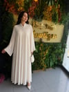 ETRUCCİ  ÇİÇEK TAŞLI ABAYA BEJ